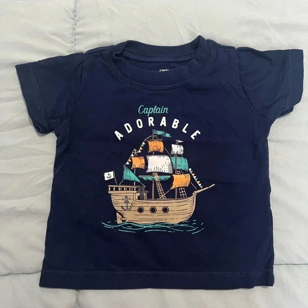 Carter's Captain Adorable Tee Shirt & Shorts Set
